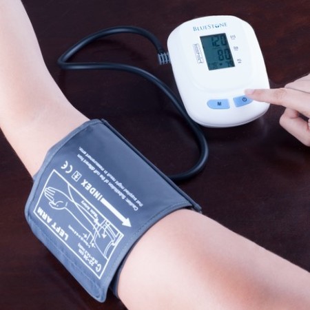 FLEMING SUPPLY Adult Blood Pressure Cuff Electronic Digital Upper Arm Heart Monitor, LCD Display, Personal Tracker 904670TGZ